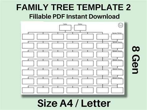 Printable Blank Family Tree Template