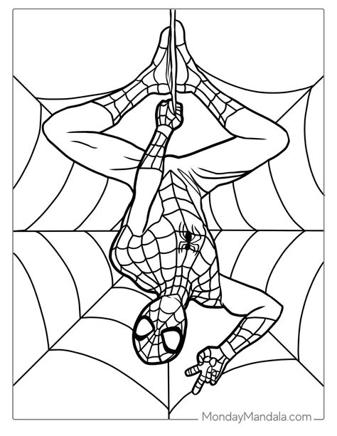 Printable Colouring Pages Spiderman