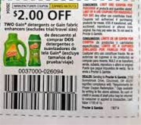 Printable Coupons For Gain