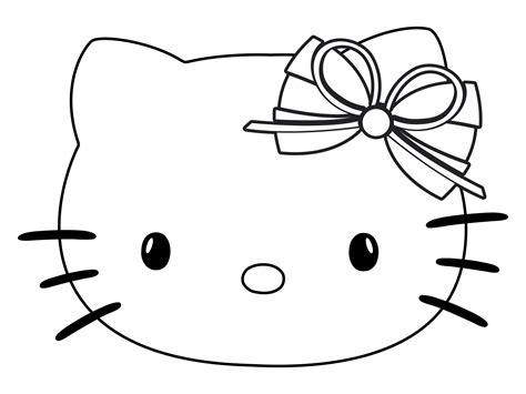 Printable Hello Kitty Face