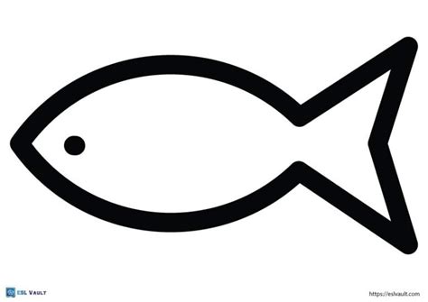 Printable Simple Fish Outline