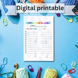 Printable Temperature Blanket Chart