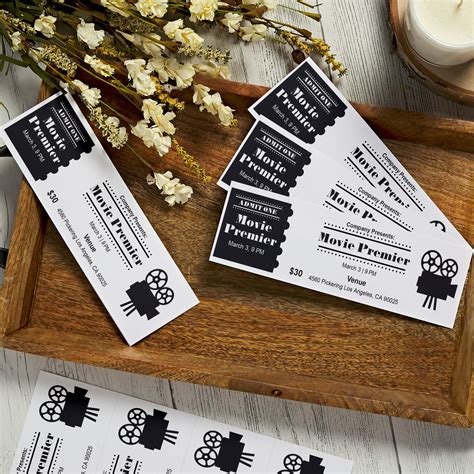 Printable Ticket Paper