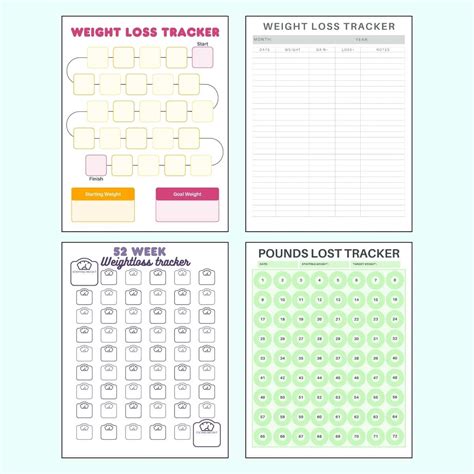 Printable Weightloss Tracker