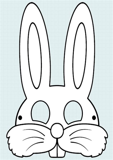 Rabbit Mask Template