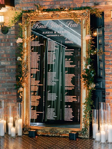 Reception Seating Chart Ideas
