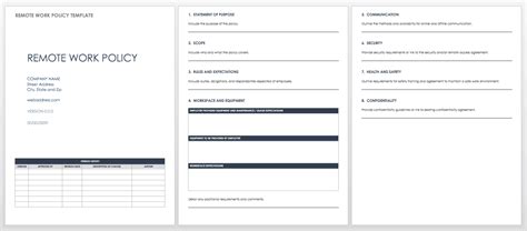 Remote Work Templates