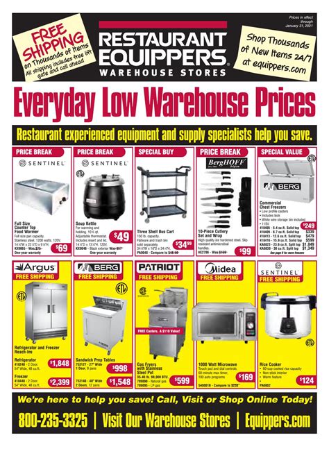 Restaurant Equippers Catalog