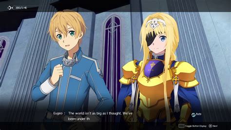 Sao Alicization Lycoris Walkthrough