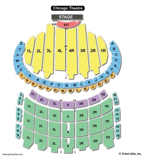 Seating Chart Chicago Theater