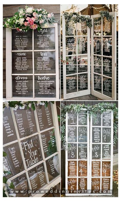 Seating Chart Display Wedding