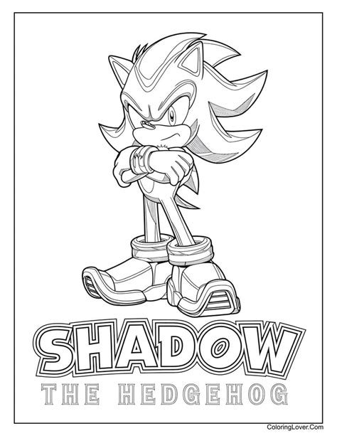 Shadow The Hedgehog Printables
