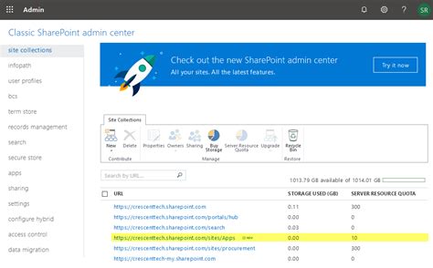Sharepoint Online App Catalog Url