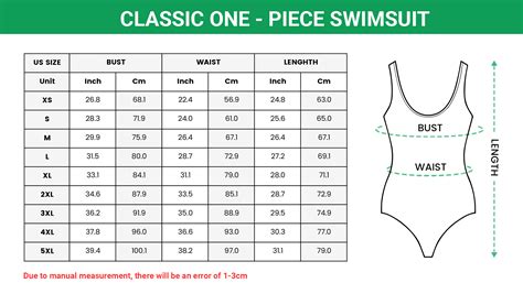 Size Chart Swimsuit
