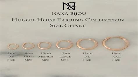 Size Of Hoop Earring Chart