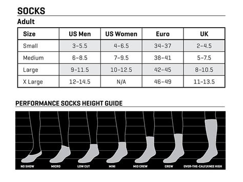 Smartwool Men S Socks Size Chart