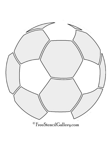 Soccer Ball Stencil Printable