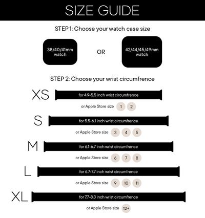 Solace Band Size Chart