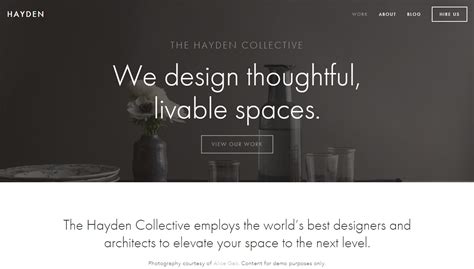 Squarespace Template Hayden