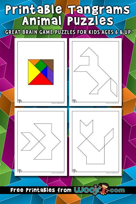 Tangrams Puzzles Printable Free
