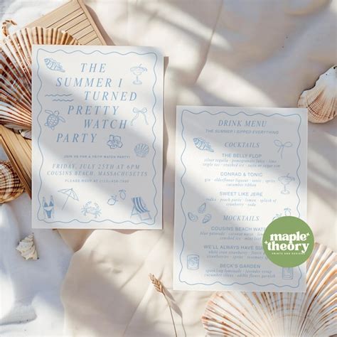 The Summer I Turned Pretty Template