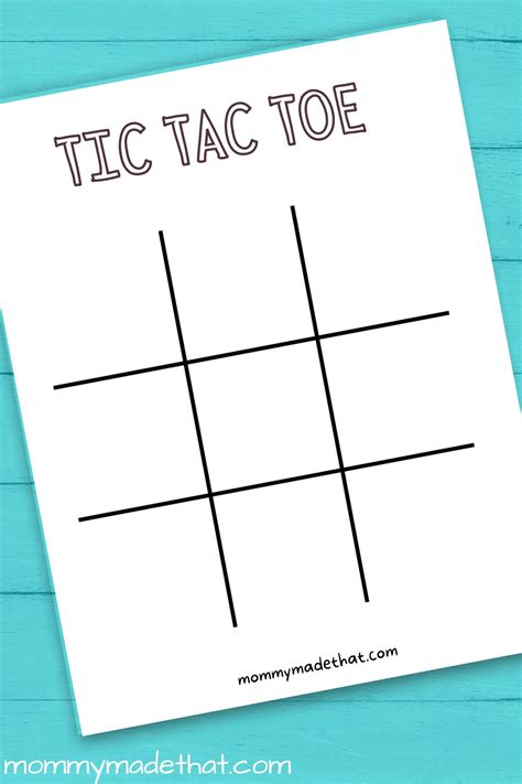 Tic Tac Toe Templates