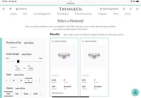 Tiffany Size Chart Ring