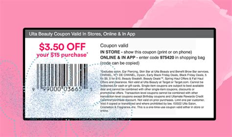 Ulta Coupon Code 3 50 Off 15 Printable