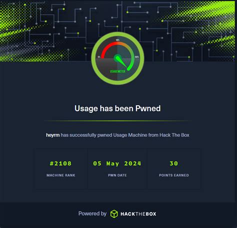 Usage Hackthebox Walkthrough
