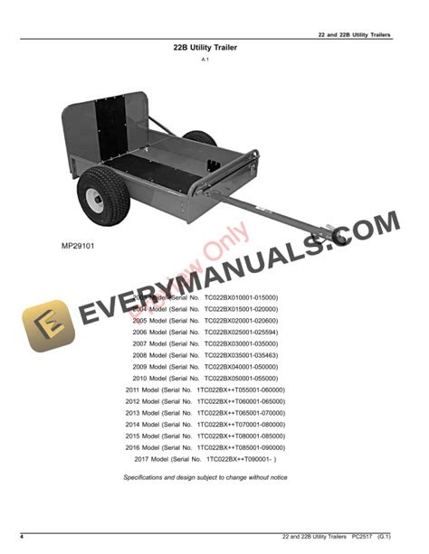 Utility Trailers Parts Catalog