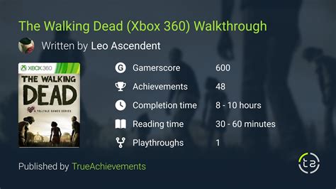 Walking Dead Xbox Walkthrough