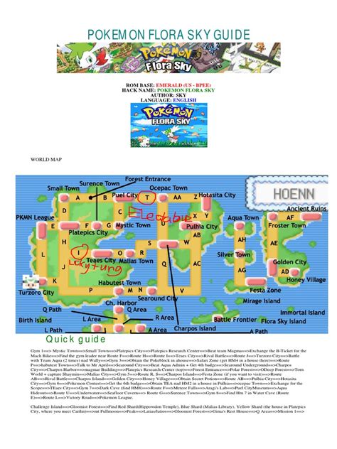 Walkthrough Pokemon Flora Sky
