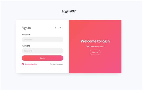 Website Login Page Templates