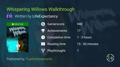Whispering Willows Walkthrough