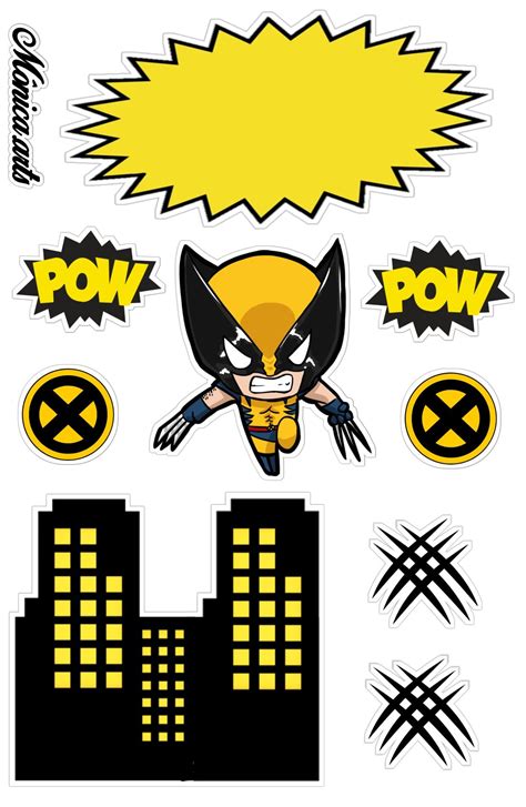 Wolverine Cake Topper Printable