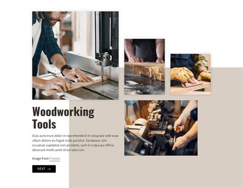 Woodworking Website Template