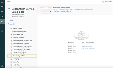 Zendesk Service Catalog